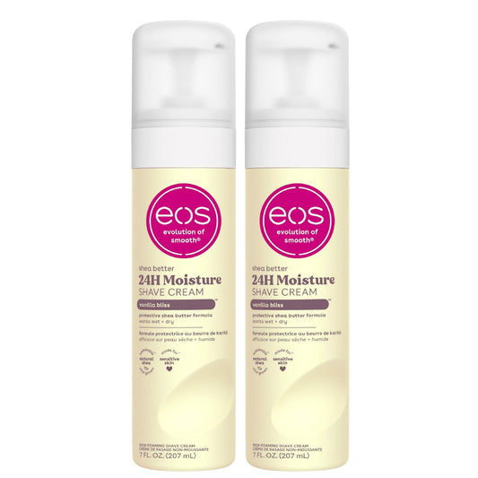 non-foaming cream formula with 100% natural shea butter, shea oil, and soothing aloe vera