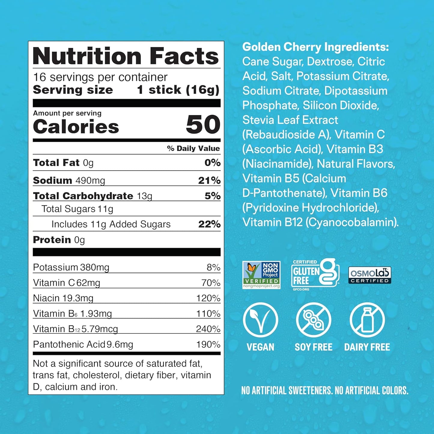 non-gmo, gluten-free, soy-free, dairy-free, no artificial colors