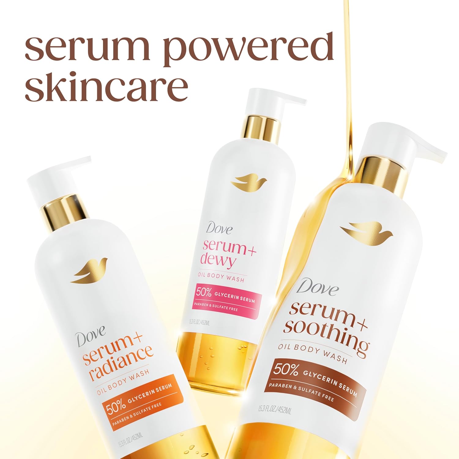non-greasy, dewy finish that leaves skin soft without residue