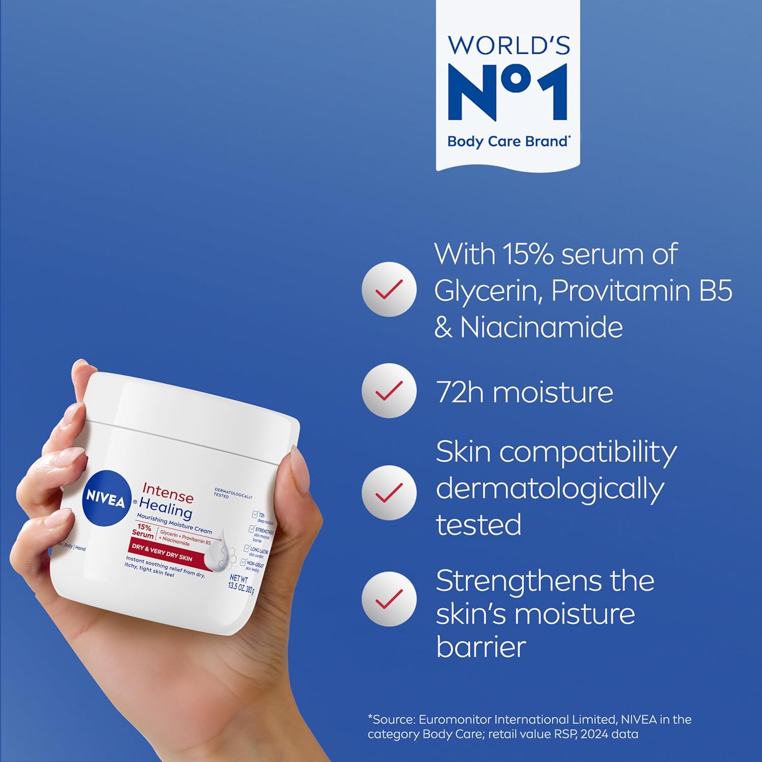 non-greasy, fast-absorbing texture with no sticky after-feel