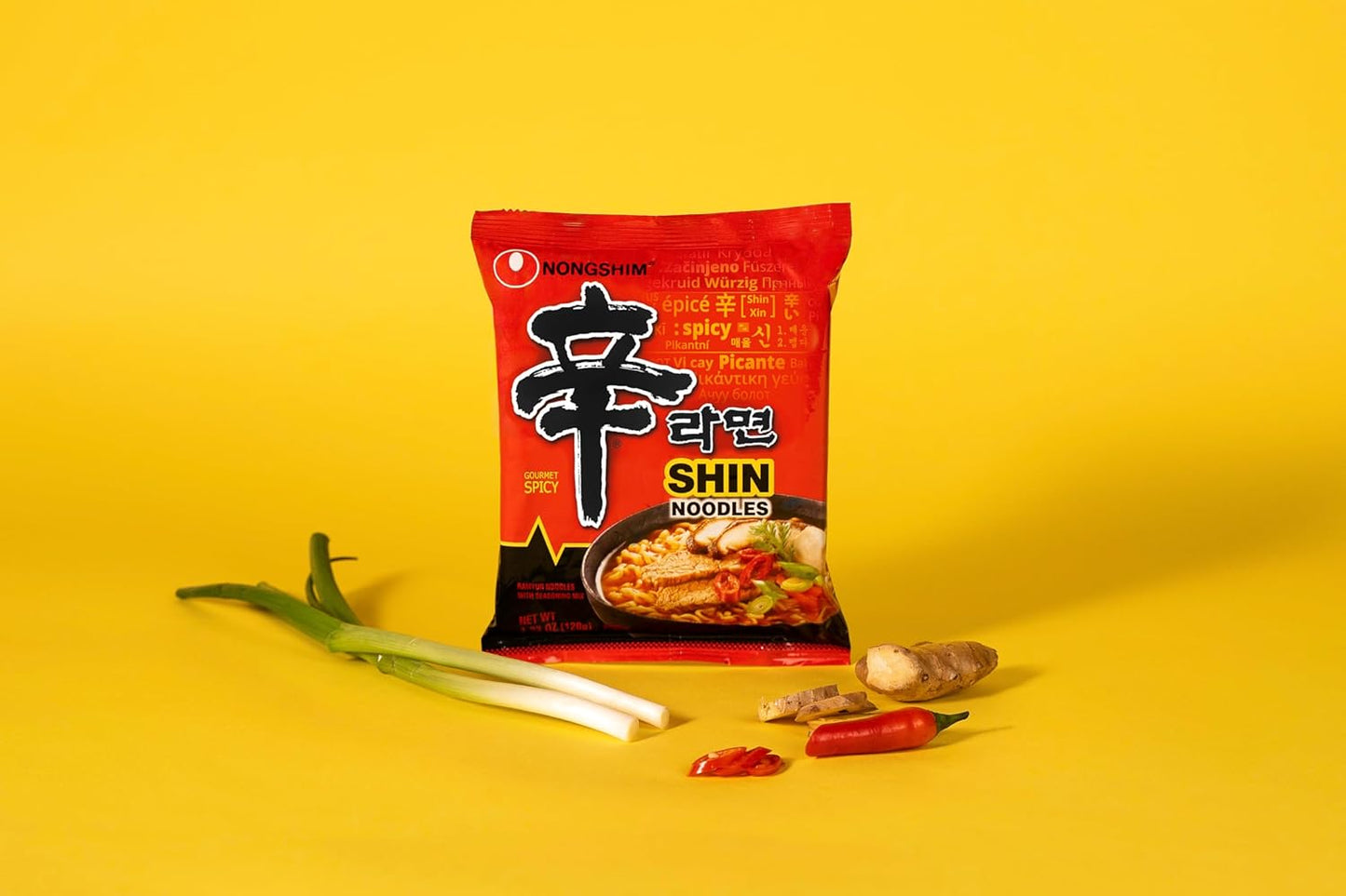 Nongshim Shin Ramyun Korean Instant Noodles – Fun Birthday Gift for Her, Quick Cozy Pantry Treat
