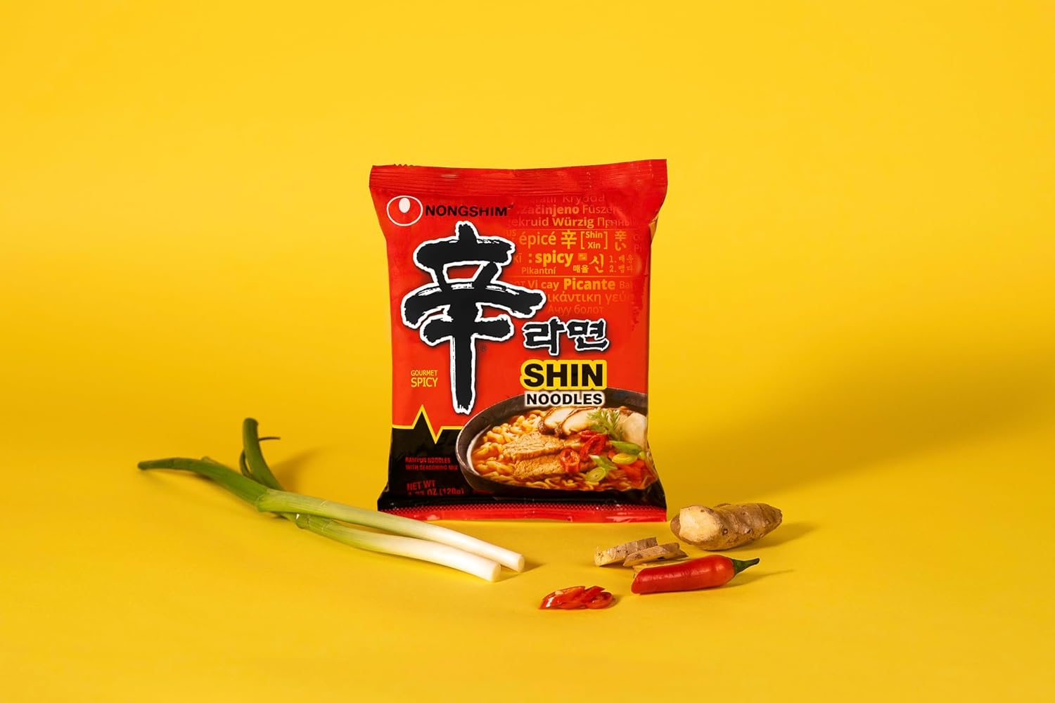 Nongshim Shin Ramyun Korean Instant Noodles – Fun Birthday Gift for Her, Quick Cozy Pantry Treat