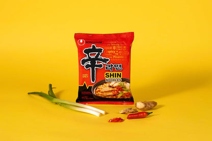 Nongshim Shin Ramyun Korean Instant Noodles – Fun Birthday Gift for Her, Quick Cozy Pantry Treat