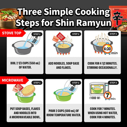 Nongshim Shin Ramyun Spicy Ramen Noodles – 5-Minute Weeknight Dinner for Busy Professionals