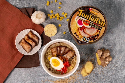 Nongshim Tonkotsu Ramen with Kuromatsu Black Garlic Oil Noodle Big Bowl, 3.56 Ounce (Pack Of 6) – Office Break Room Pantry Staple for Workday Fuel