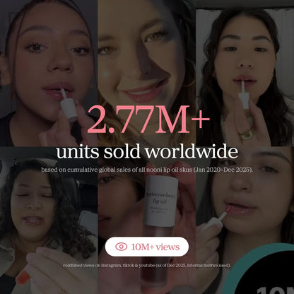 NOONI Korean Lip Oil – Appleplum | Clean Vanity Essential for One-Step Hydration and Tint