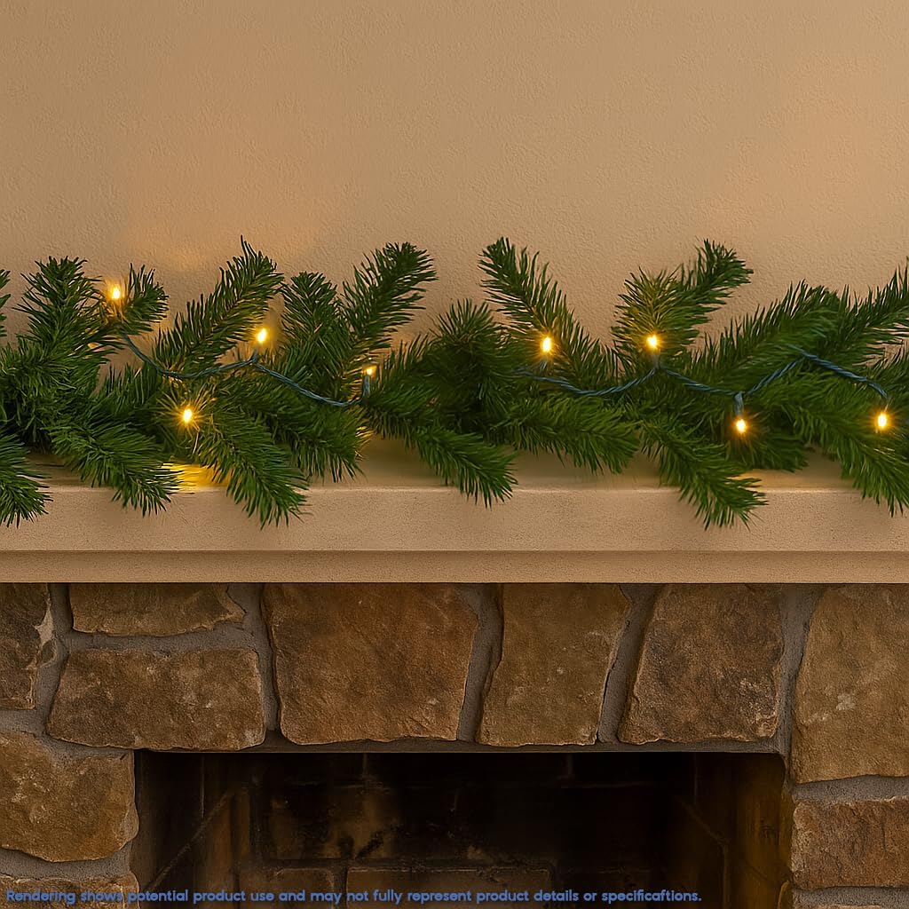 Novelty Lights 8.5ft Cool-to-Touch LED Craft String – Safe Warm White Accent for Kids' Rooms and Playroom Decor