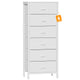 White - 11.5"D x 16"W x 39.6"H (6 Drawers)
