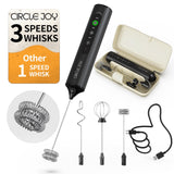 CIRCLE JOY 3-Speed Handheld Frother – Protein Shake Mixer for Home Office and Remote Work Setups