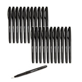 Amazon Basics Felt Tip Marker Pens, Smear-Resistant Study Pens for Bullet Journaling and Note-Taking, 12-Pack