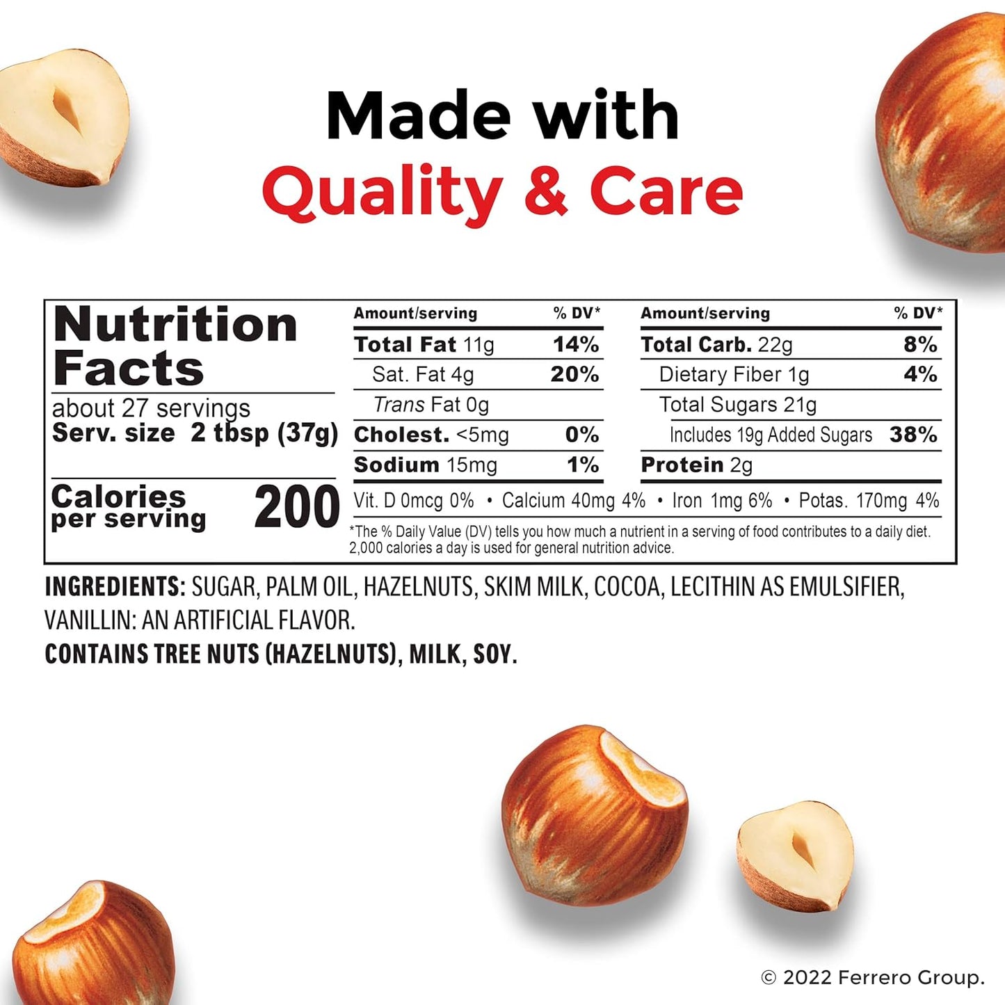 Nutella Hazelnut Spread with Cocoa – Kids' Lunchbox Packs, Single-Serve 1.06 oz Portions for School Snacks