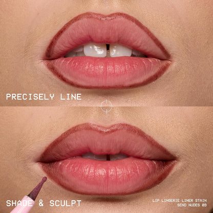NYX PROFESSIONAL MAKEUP Lip Lingerie Liner Stain — Self-Care Beauty Ritual, Hydrating Glycerin Lip Stain for Mindful Routines