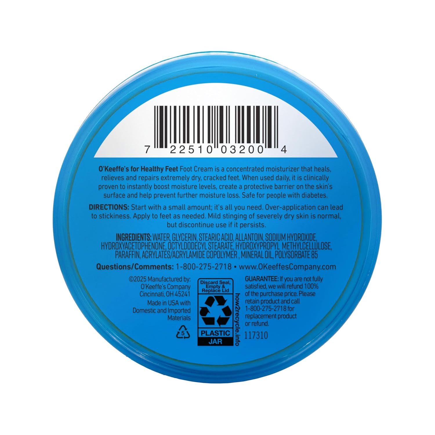 O'Keeffe's for Healthy Feet Foot Cream – Bedtime Self-Care Ritual for Cracked Heels, Overnight Repair Treatment