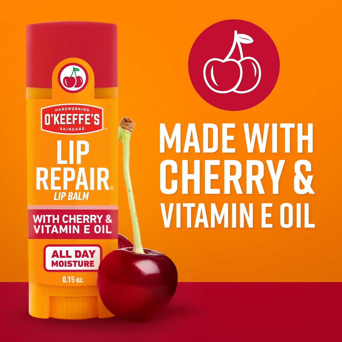 O'Keeffe's Lip Repair Balm Stick – Nightly Bedside Ritual for Severely Dry, Cracked Lips