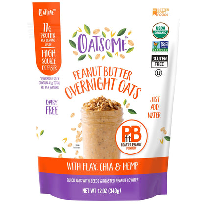 Oatsome PBfit Overnight Oats – Mindful Self-Care Kitchen Staple for Slow, Nourishing Mornings