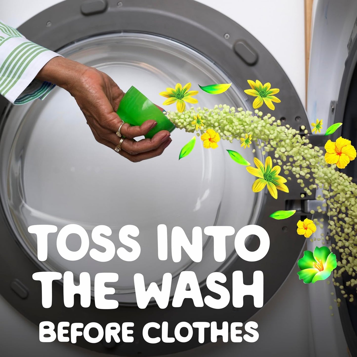 odor protection and fresh-extender technology layered on top of standard detergent
