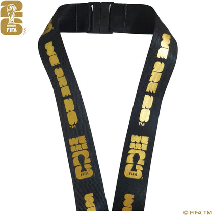 Official FIFA World Cup 2026 Office Lanyard with Trophy Charm - Professional ID Holder for Workplaces, Conferences and Event Staff Areas