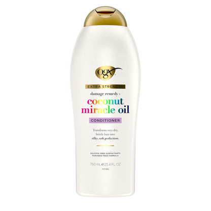 OGX Coconut Miracle Oil Conditioner – Nightly Hair Repair Ritual for Dry, Frizzy Strands