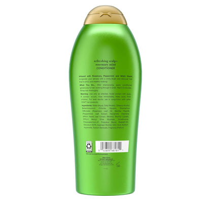 OGX Extra Strength Refreshing Scalp + Rosemary Mint Conditioner – Sensory Hair Care for Meditation Spaces, 25.4 fl oz
