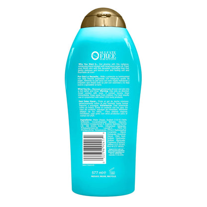 OGX Radiant Glow Argan Oil Body Wash – Nightly Wind-Down Shower Ritual for Women with Dry Skin, 19.5 fl oz Sulfate-Free
