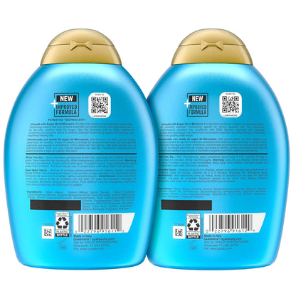 OGX Renewing + Argan Oil of Morocco Shampoo & Conditioner Set – Premium Spa-Like Hair Repair with Argan Oil Infusion, Sulfate-Free 13 fl oz 2 Pack