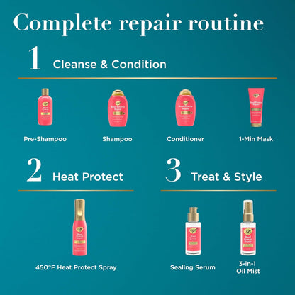 OGX Repair & Protect Bond Serum – One-Step No-Rinse Leave-In for Intentional, Less-Is-More Hair Care