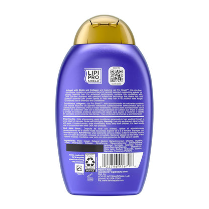 OGX Thick & Full Biotin & Collagen Volumizing Conditioner – Premium Salon-Grade Body Boost for Fine Hair, LipiPro Shield Technology, 25.4 fl oz