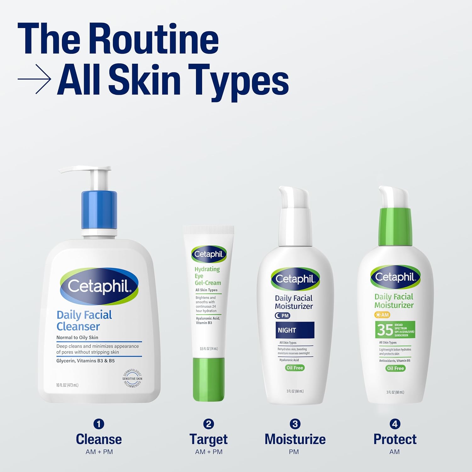 oil-free, fragrance-free, paraben-free, non-comedogenic formula