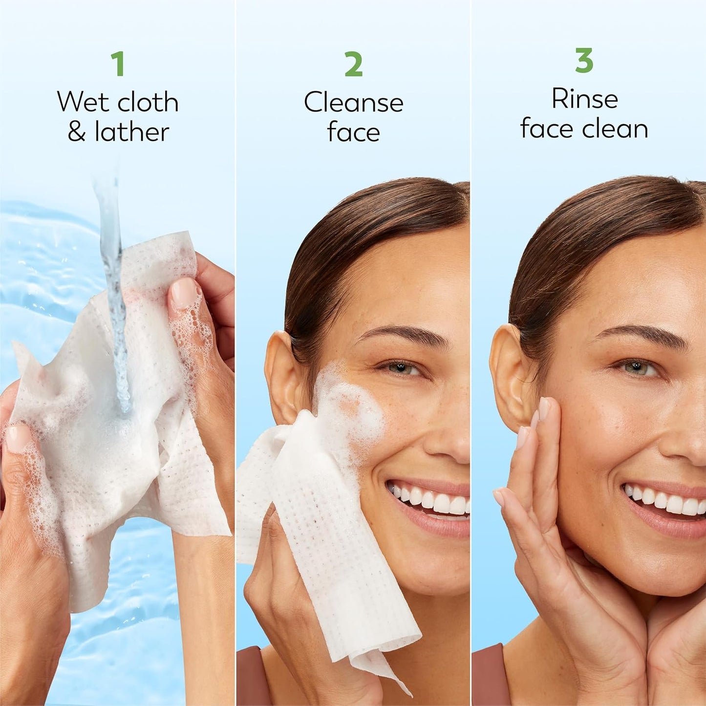 Olay Essential Face Cleansing Wipes – Single-Step Skincare, Neutral Pouch Design