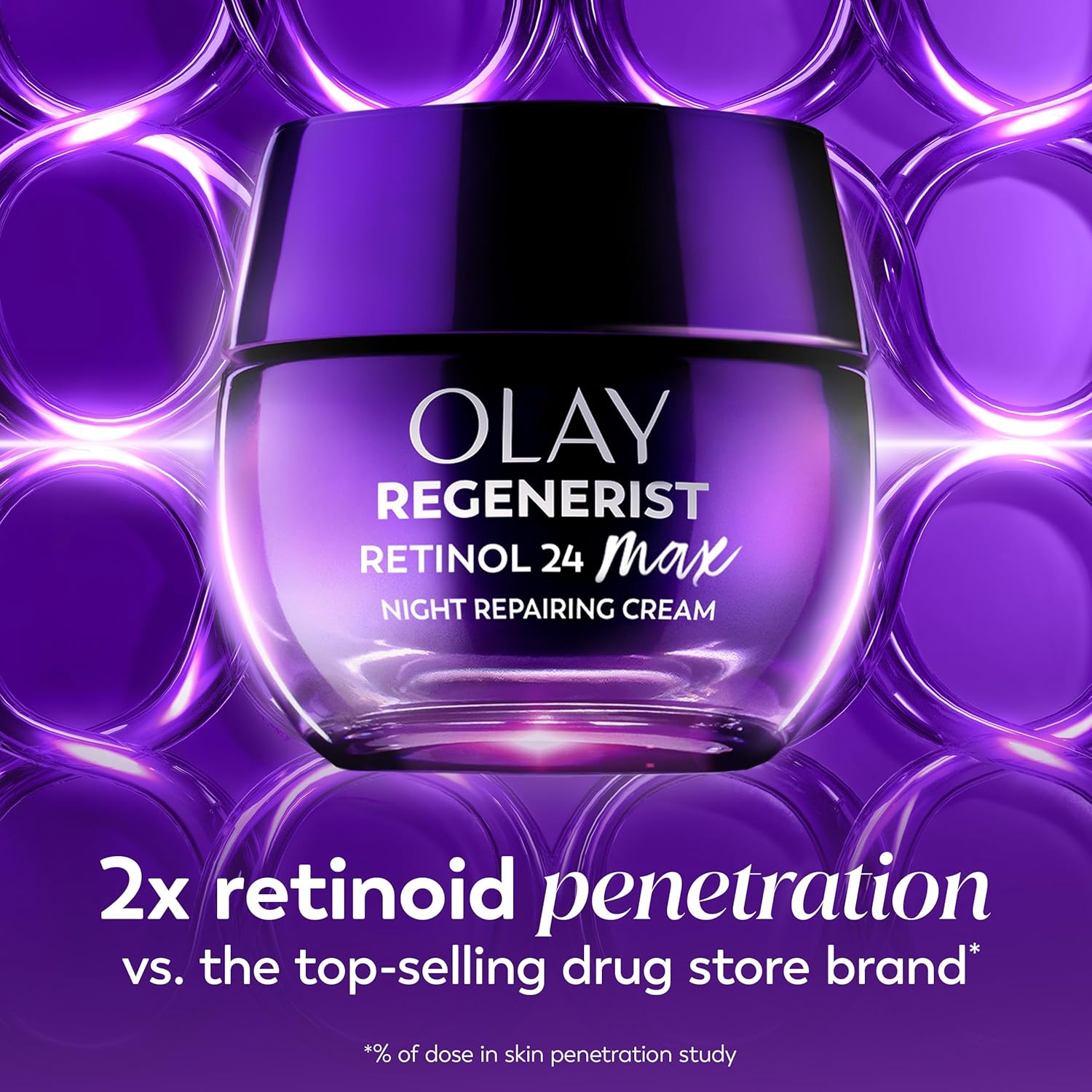 Olay Retinol MAX Premium Night Cream – Luxury Anti-Aging Moisturizer with Triple Collagen Complex