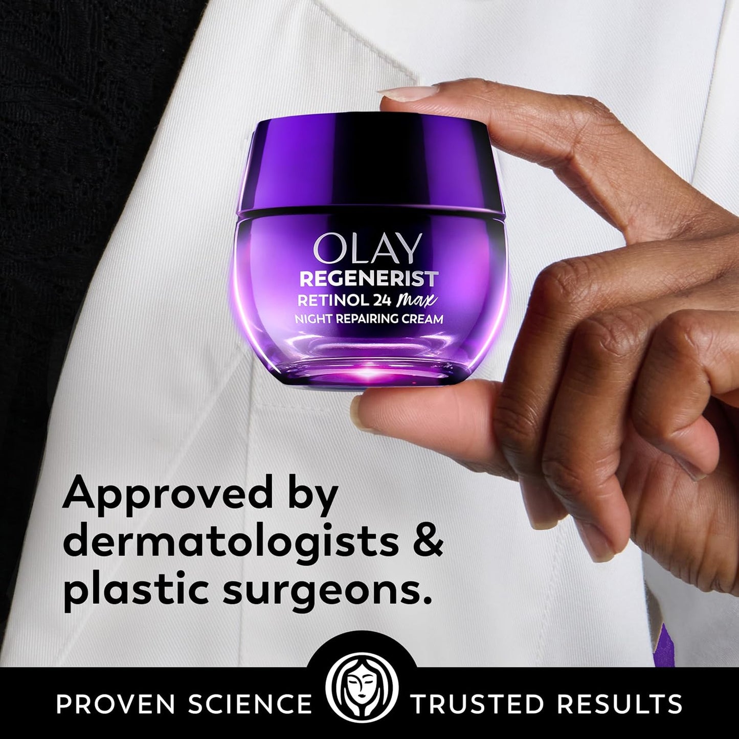 Olay Retinol MAX Premium Night Cream – Luxury Anti-Aging Moisturizer with Triple Collagen Complex