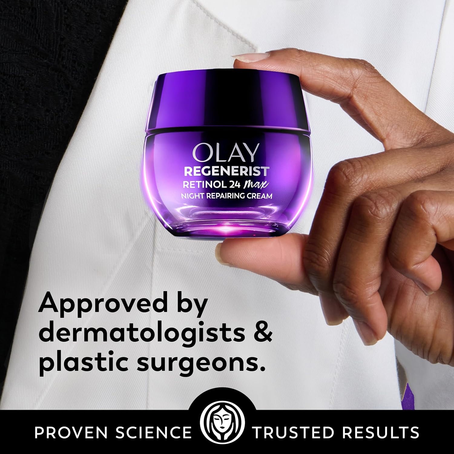 Olay Retinol MAX Premium Night Cream – Luxury Anti-Aging Moisturizer with Triple Collagen Complex