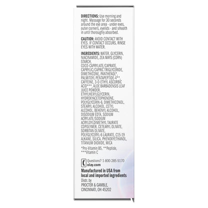 Olay Super Eye Serum – Premium Glass Pump Bottle, Luxury Anti-Aging Eye Care