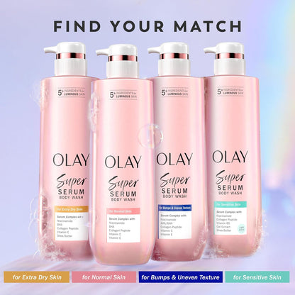 Olay Super Serum Body Wash – Premium Skincare Wash with Luxury Fragrance & Serum-Grade Formula