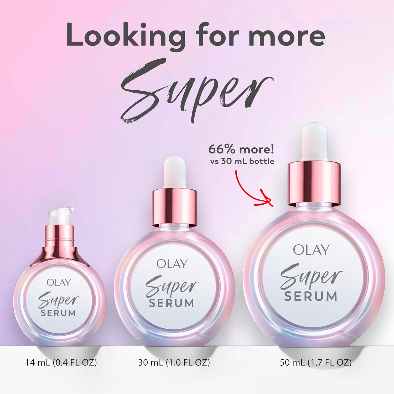 Olay Super Serum – Clean 5-in-1 Face Formula, Effortless Single-Step Anti-Aging