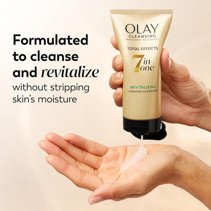 Olay Total Effects Foaming Cleanser – Clean, Effortless Daily Face Wash, Pack of 3