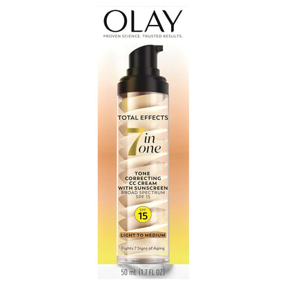 Olay Total Effects Tone Correcting Moisturizer with SPF 15 – One-Step Skincare for Effortless Mornings