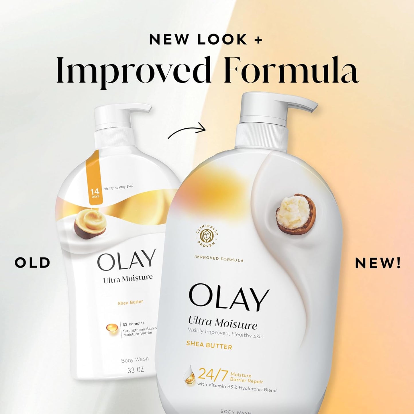 Olay Ultra Moisture Body Wash – Premium Dermatologist Formula with Vitamin B3 & Hyaluronic Blend