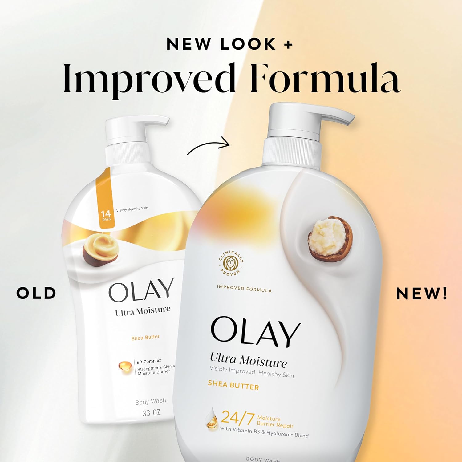 Olay Ultra Moisture Body Wash – Premium Dermatologist Formula with Vitamin B3 & Hyaluronic Blend
