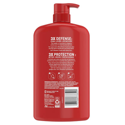 Old Spice 2-in-1 Body and Face Wash for Men – Practical Birthday Gift for Him with Long-Lasting Bearglove Scent