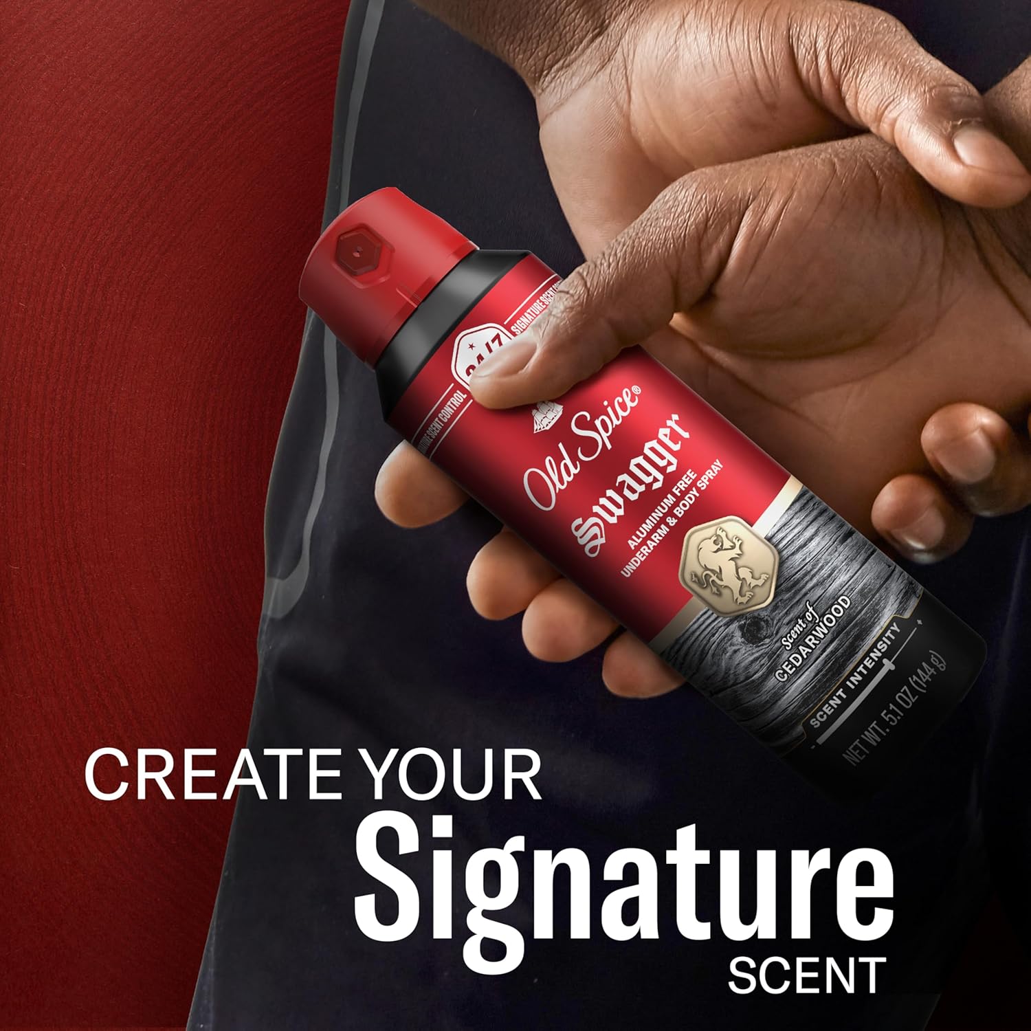 Old Spice Aluminum Free Body Spray for Men – Father's Day Gift Set, 24/7 Lasting Odor Protection in Cedarwood, Apple & Fresh Herbs, Pack of 3