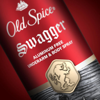 Old Spice Aluminum Free Body Spray for Men – Father's Day Gift Set, 24/7 Lasting Odor Protection in Cedarwood, Apple & Fresh Herbs, Pack of 3