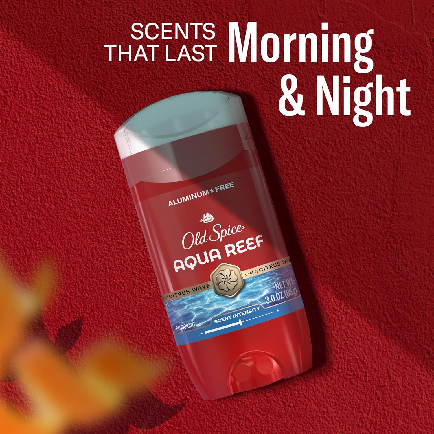 Old Spice Aluminum-Free Deodorant Aqua Reef — Clean Post-Workout Grooming Ritual, 48-Hour Odor Protection for Active Men