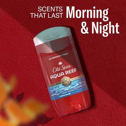 Old Spice Aluminum-Free Deodorant Aqua Reef — Skin-Friendly Odor Protection for Sensitive Users, 48-Hour Aluminum-Free Formula