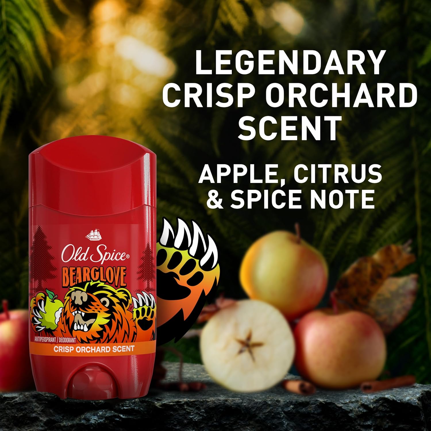 Old Spice Aluminum Free Deodorant for Men – Clean Ingredient Daily Wellness Essential, Bearglove Scent Stick