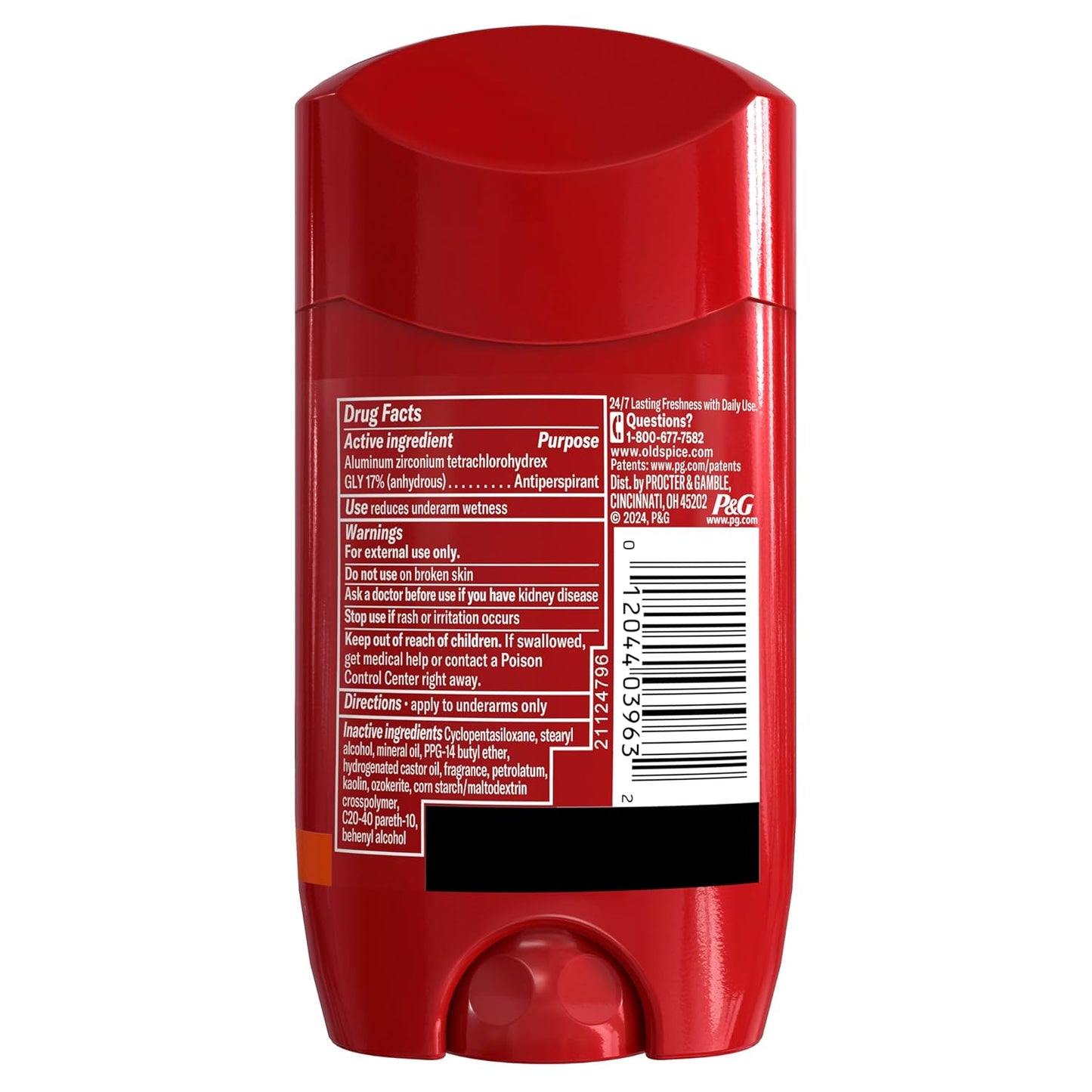 Old Spice Aluminum Free Deodorant for Men – Clean Ingredient Daily Wellness Essential, Bearglove Scent Stick