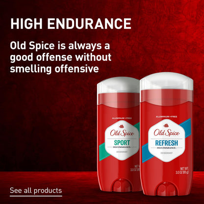 Old Spice Aluminum Free Deodorant for Men – Clean Sport Scent Stick for a Mindful Morning Grooming Routine