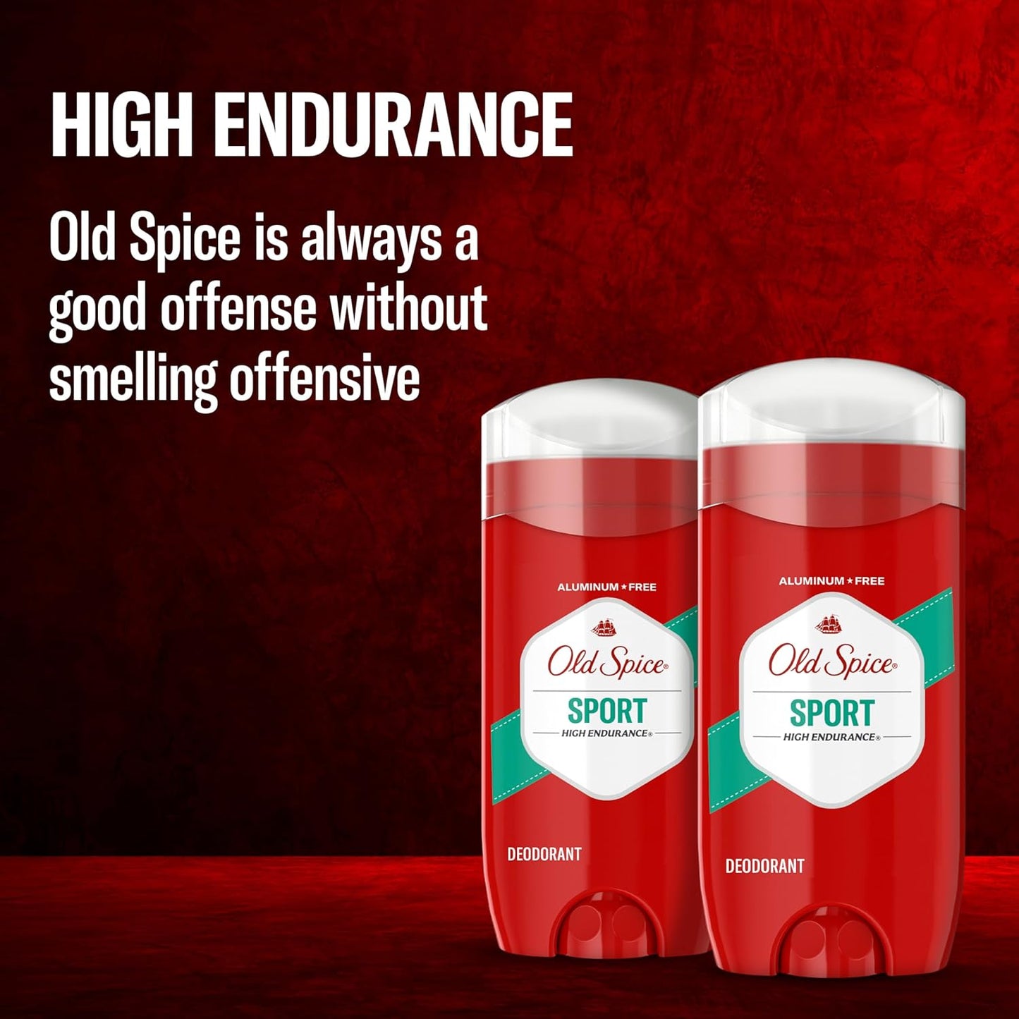 Old Spice Aluminum Free Deodorant for Men, High Endurance Pure Sport, Clean-Scent Daily Ritual for Mindful Morning Routines, 3.0 oz (Pack of 2)