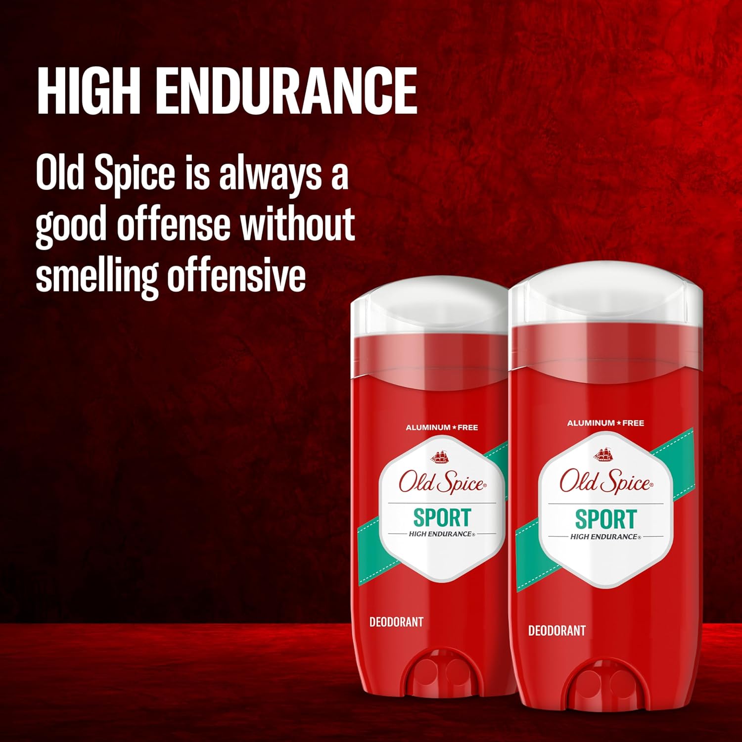 Old Spice Aluminum Free Deodorant for Men, High Endurance Pure Sport, Clean-Scent Daily Ritual for Mindful Morning Routines, 3.0 oz (Pack of 2)