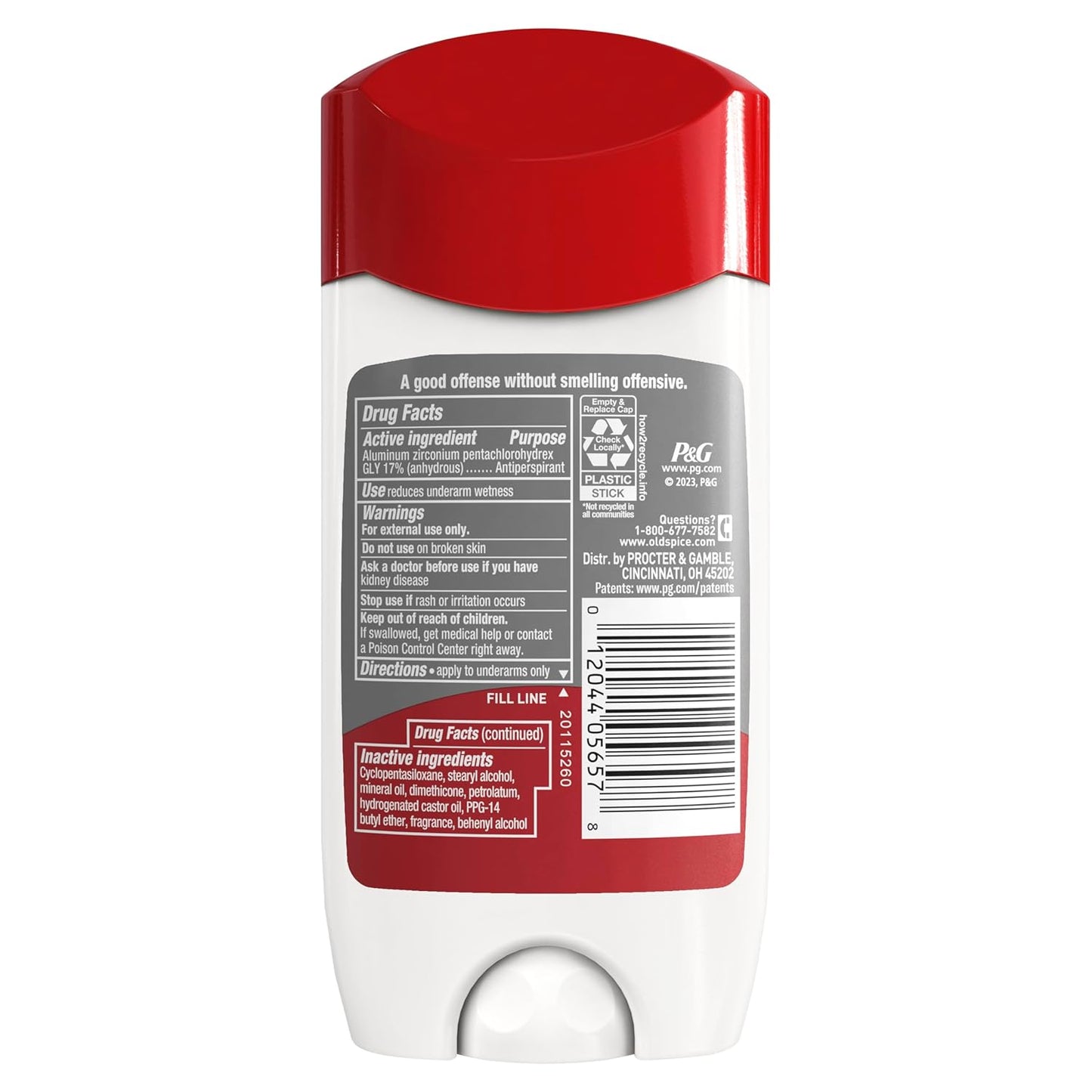 Old Spice High Endurance Antiperspirant Gel for Men – Daily Self-Care Ritual, 48-Hour Odor Control for Morning Freshness